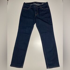 Old Navy Jeans Dark Blue Straight Leg Mid Rise size 10 petite